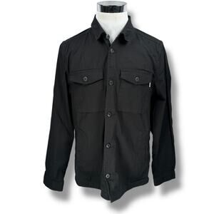 Vuori Russell Ripstop Utility Chore Shirt Jacket Men’s Medium Black Long Sleeve